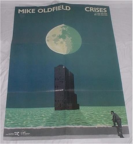 Mike Oldfield Crises poster German OLDPOCR198507