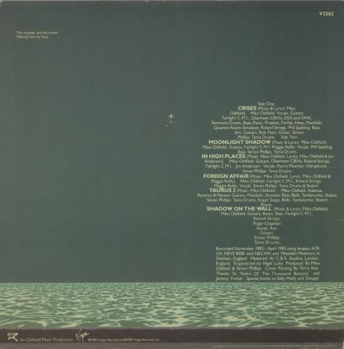 Mike Oldfield Crises vinyl LP album (LP record) UK OLDLPCR879973
