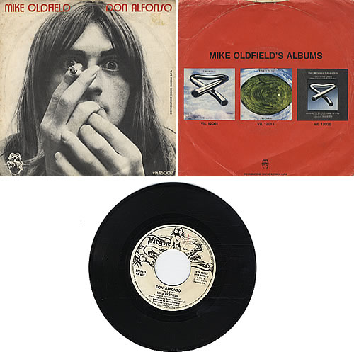 Mike Oldfield Don Alfonso - Sleeve only Good condition 7" vinyl single (7 inch record / 45) Italian OLD07DO169331