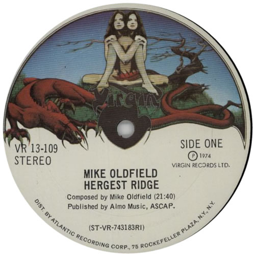 Mike Oldfield Hergest Ridge vinyl LP album (LP record) US OLDLPHE169548