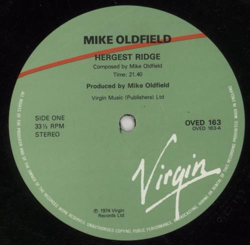 Mike Oldfield Hergest Ridge vinyl LP album (LP record) UK OLDLPHE389955