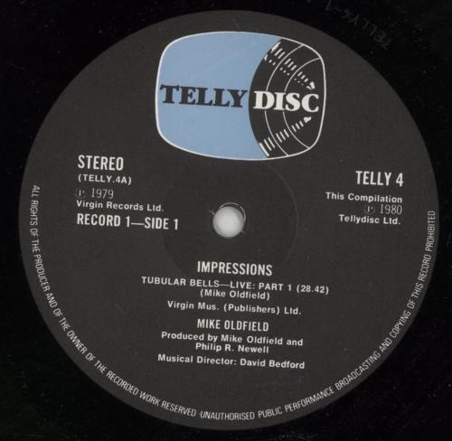 Mike Oldfield Impressions 2-LP vinyl record set (Double LP Album) UK OLD2LIM50103