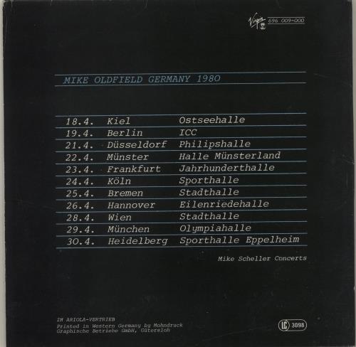 Mike Oldfield In Concert 1980 7" vinyl single (7 inch record / 45) German OLD07IN146068