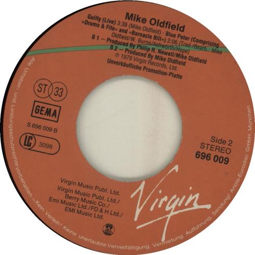 Mike Oldfield In Concert 1980 7" vinyl single (7 inch record / 45) German OLD07IN146068