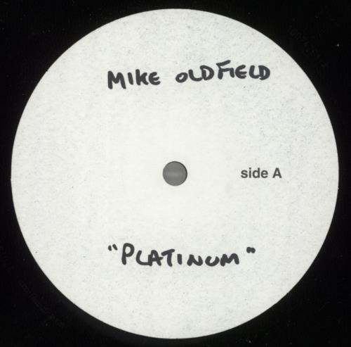 Mike Oldfield Platinum - Test Pressing vinyl LP album (LP record) UK OLDLPPL881562