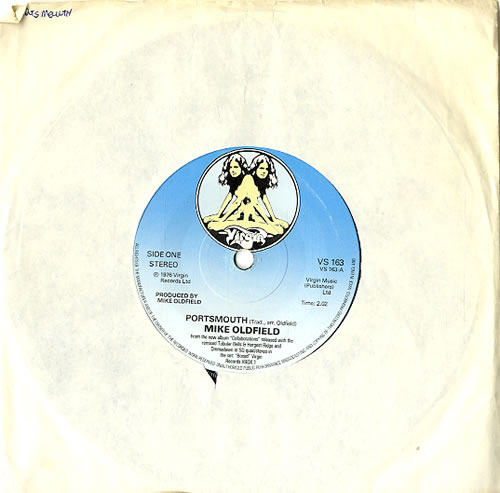 Mike Oldfield Portsmouth - Two Virgins Label 7" vinyl single (7 inch record / 45) UK OLD07PO622987