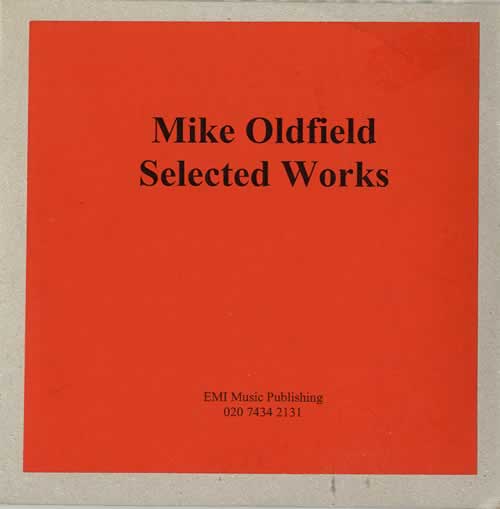 Mike Oldfield Selected Works CD-R acetate UK OLDCRSE554500
