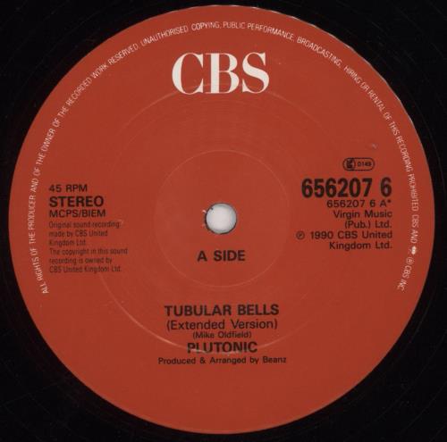 Mike Oldfield Tubular Bells - Plutonic/oldfield 12" vinyl single (12 inch record / Maxi-single) UK OLD12TU849112