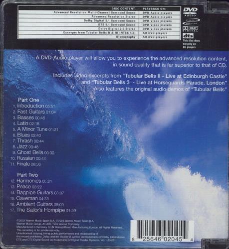 Mike Oldfield Tubular Bells 2003 - stickered DVD-Audio disc UK OLDADTU281763