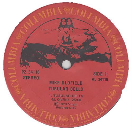 Mike Oldfield Tubular Bells vinyl LP album (LP record) Canadian OLDLPTU391939