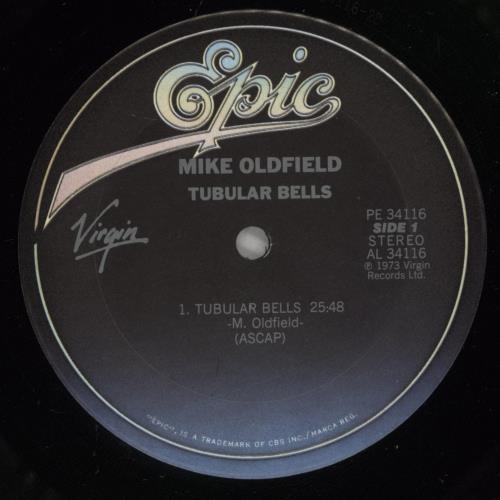 Mike Oldfield Tubular Bells vinyl LP album (LP record) US OLDLPTU877420