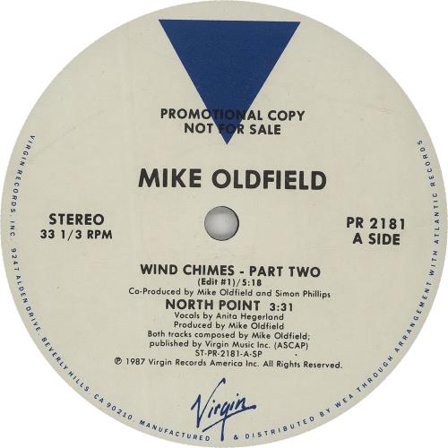 Mike Oldfield Wind Chimes - Part Two 12" vinyl single (12 inch record / Maxi-single) US OLD12WI650413