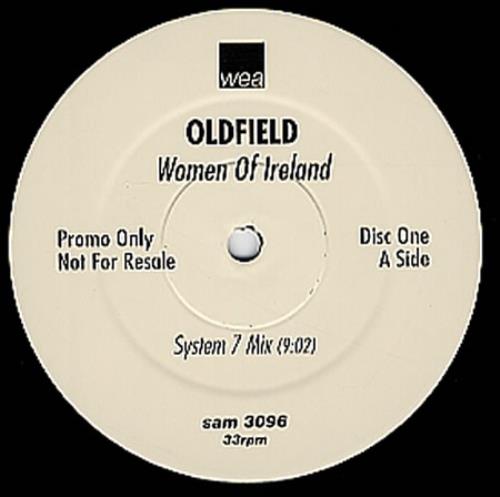 Mike Oldfield Women Of Ireland - System 7 Mix 12" vinyl single (12 inch record / Maxi-single) UK OLD12WO95197