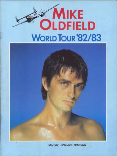 Mike Oldfield World Tour '82/83 + Ticket Stub & Badge tour programme UK OLDTRWO816408