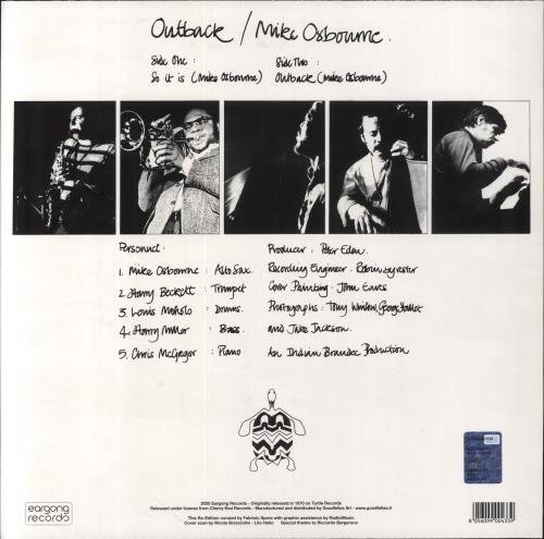 Mike Osborne Outback - 180gm vinyl LP album (LP record) Italian NMQLPOU853595
