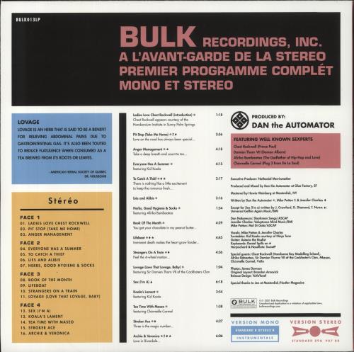 Mike Patton Music To Make Love To Your Old Lady By - Turquoise Vinyl - RSD22 2-LP vinyl record set (Double LP Album) US PT52LMU854876