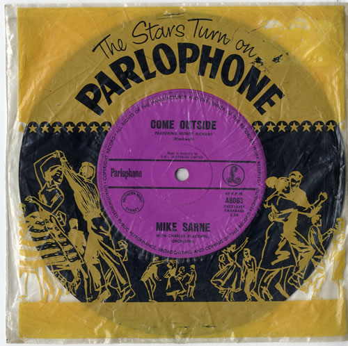 Mike Sarne Come Outside 7" vinyl single (7 inch record / 45) Australian 0MS07CO614950