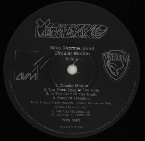Mike Thomas Circular Motion vinyl LP album (LP record) German NTKLPCI576431