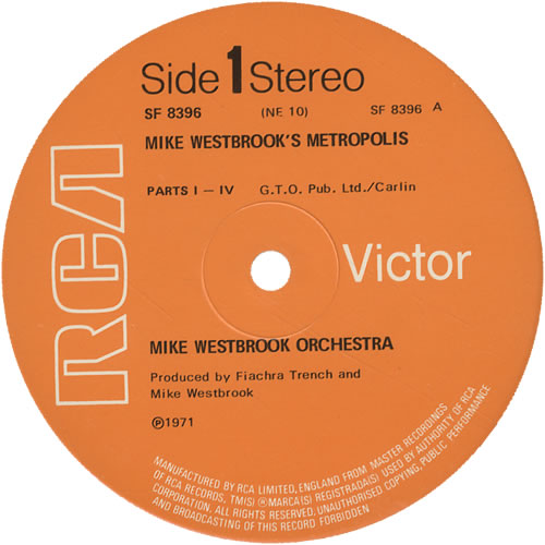 Mike Westbrook Metropolis - Export vinyl LP album (LP record) UK WBKLPME469926
