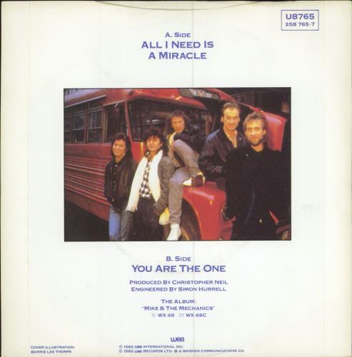 All I Need's A Miracle Mike The Mechanics Mike & The Mechanics All I Need Is A Miracle UK 7" vinyl single (7 inch