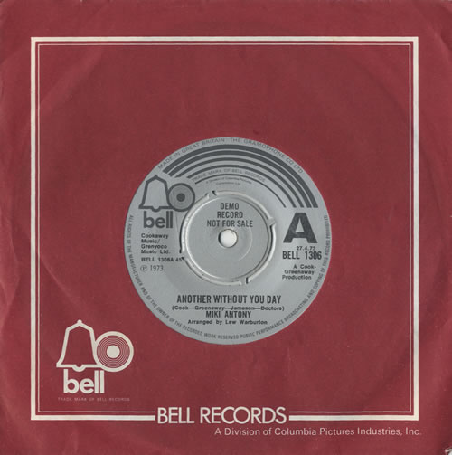 Miki Antony Another Without You Day 7" vinyl single (7 inch record / 45) UK IKI07AN521067