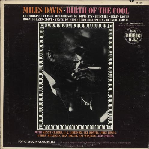 Miles Davis Birth Of The Cool vinyl LP album (LP record) US MDALPBI700122
