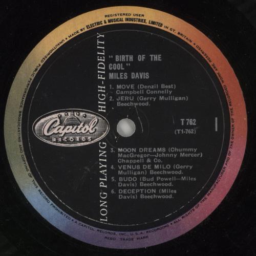 Miles Davis Birth Of The Cool vinyl LP album (LP record) UK MDALPBI868933