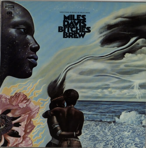 Miles Davis Bitches Brew - red 'six eye' label 2-LP vinyl record set (Double LP Album) US MDA2LBI609429