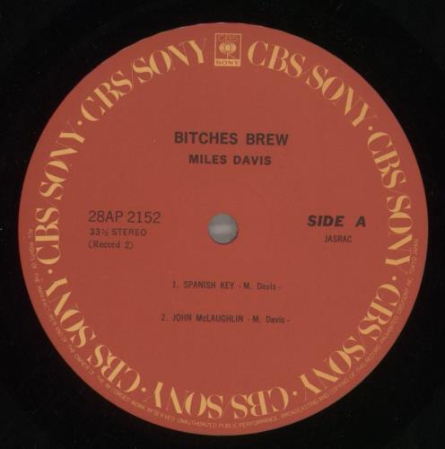 Miles Davis Bitches Brew 2-LP vinyl record set (Double LP Album) Japanese MDA2LBI879959