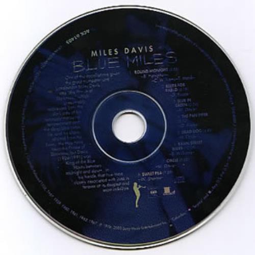 Miles Davis Blue Miles CD album (CDLP) US MDACDBL283948