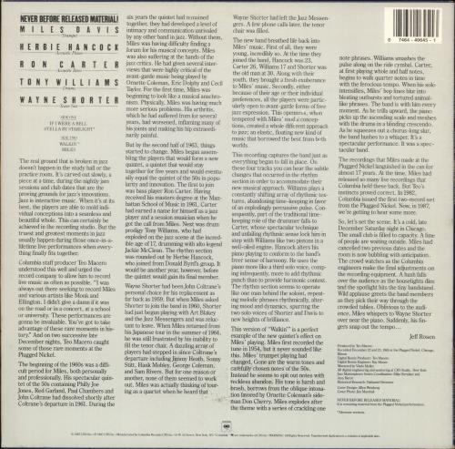 Miles Davis Cookin' At The Plugged Nickel vinyl LP album (LP record) US MDALPCO708796