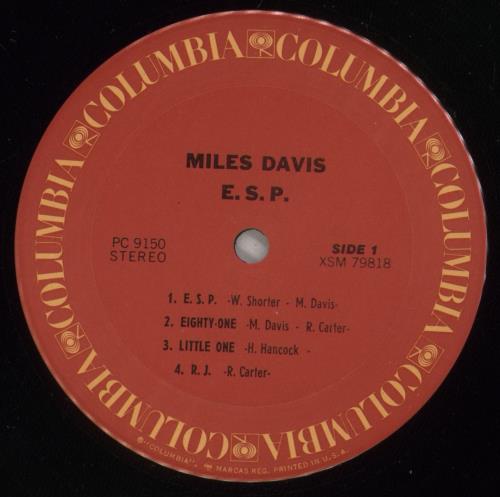 Miles Davis E.S.P. - Shrink vinyl LP album (LP record) US MDALPES886817
