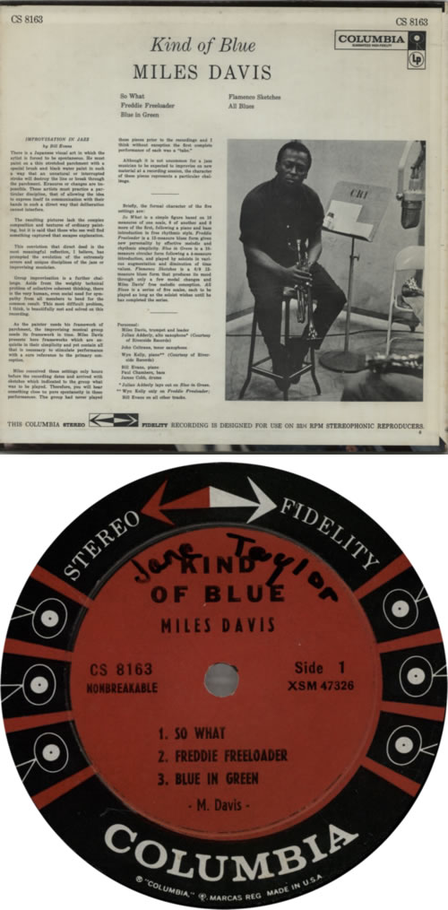 Miles Davis Kind Of Blue - 1st - DG - WOL vinyl LP album (LP record) US MDALPKI616347