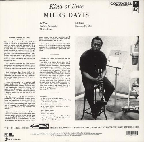 Miles Davis Kind Of Blue - Clear Vinyl vinyl LP album (LP record) UK MDALPKI876024