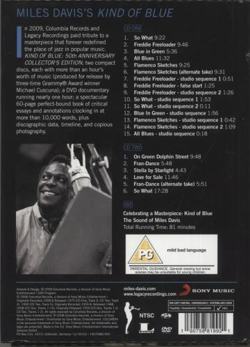 Miles Davis Kind Of Blue 3-disc CD/DVD Set UK MDA3DKI892882