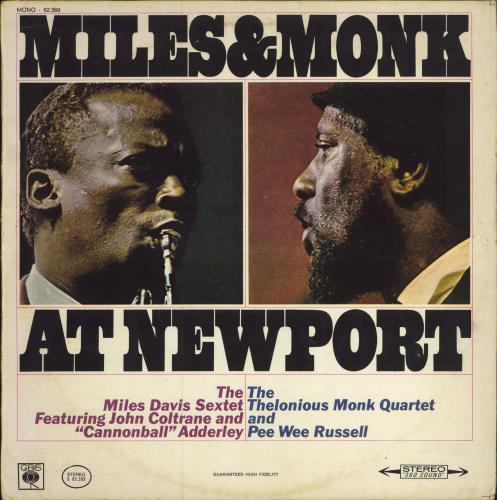 Miles Davis Miles & Monk At Newport vinyl LP album (LP record) Italian MDALPMI787429