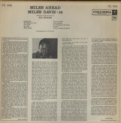Miles Davis Miles Ahead - Six Eye - Trumpet Sleeve vinyl LP album (LP record) US MDALPMI671432