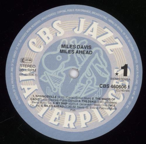 Miles Davis Miles Ahead vinyl LP album (LP record) UK MDALPMI675504