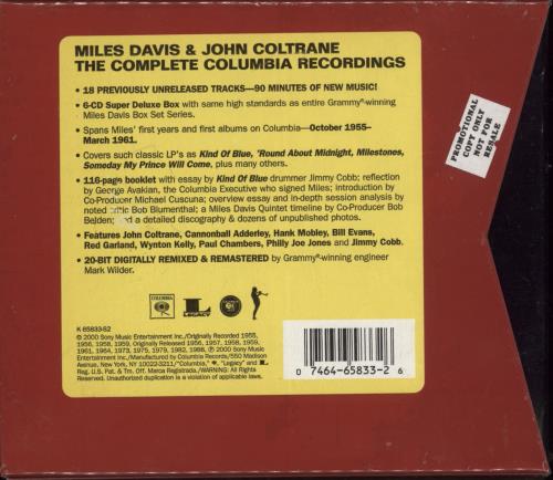 Miles Davis Miles Davis & John Coltrane - Sealed 6-CD album set US MDA6CMI874125