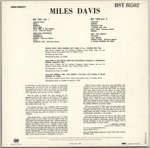 Miles Davis Miles Davis Volume 2 vinyl LP album (LP record) French MDALPMI693689