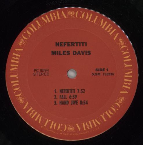 Miles Davis Nefertiti - EX vinyl LP album (LP record) US MDALPNE841385