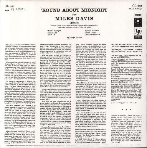 Miles Davis 'Round About Midnight - Record Store Day - EX vinyl LP album (LP record) UK MDALPRO863377