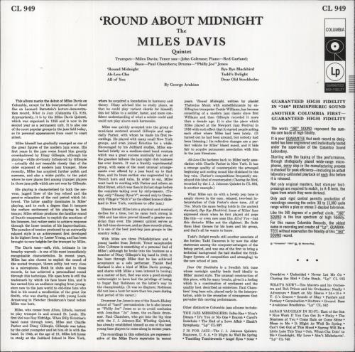 Miles Davis 'Round About Midnight vinyl LP album (LP record) German MDALPRO777027