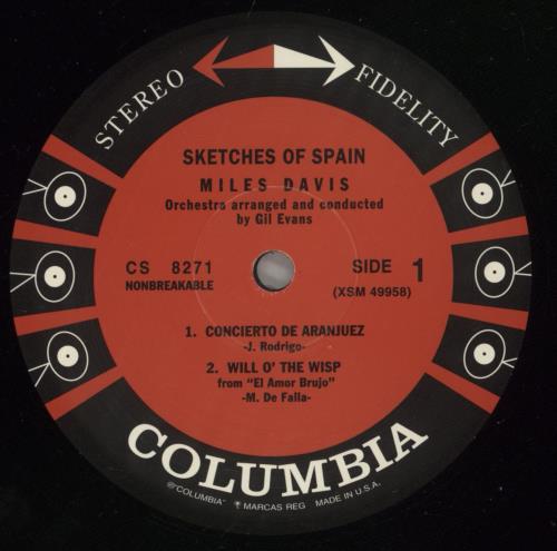 Miles Davis Sketches Of Spain - 180 Gram Vinyl vinyl LP album (LP record) US MDALPSK876005