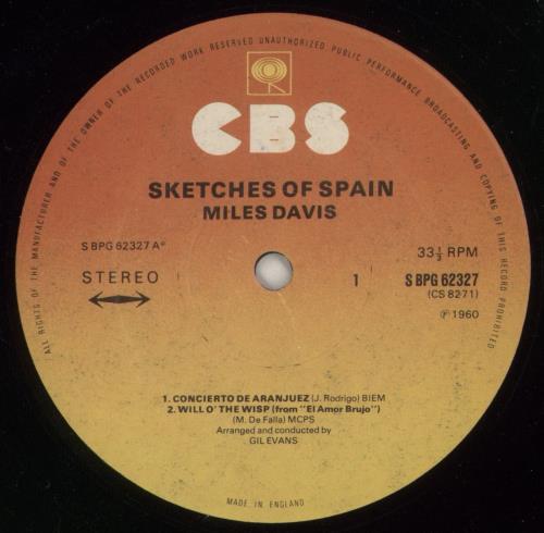 Miles Davis Sketches Of Spain - Graduated Orange vinyl LP album (LP record) UK MDALPSK504515