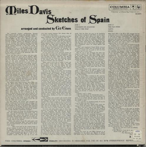 Miles Davis Sketches Of Spain - 'Six Eye' - CBS Overprint vinyl LP album (LP record) US MDALPSK649228