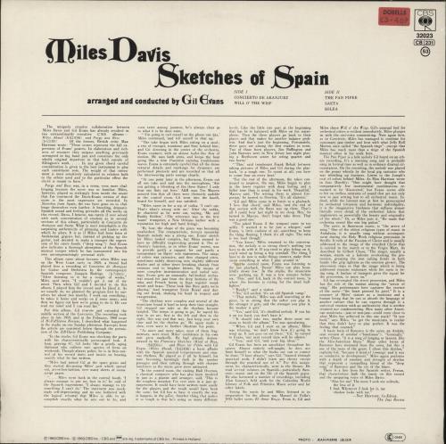 Miles Davis Sketches Of Spain vinyl LP album (LP record) Dutch MDALPSK869092