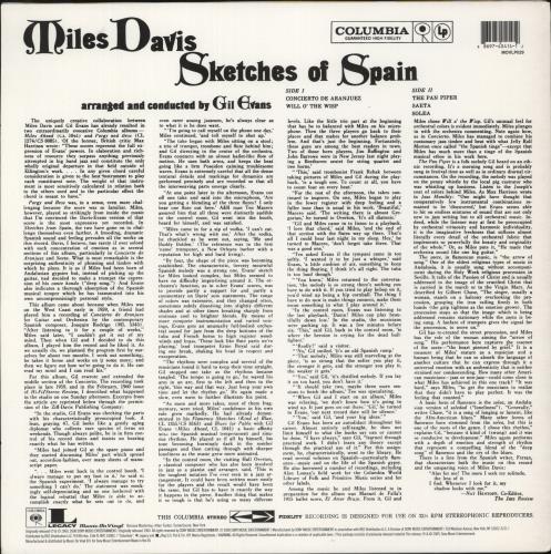 Miles Davis Sketches Of Spain vinyl LP album (LP record) Dutch MDALPSK869904