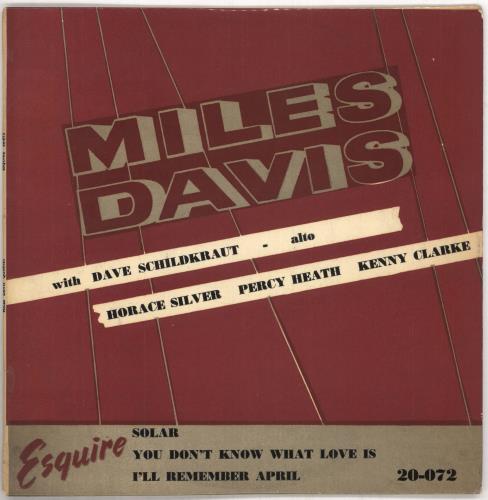 Miles Davis Solar 10" vinyl single (10 inch record) UK MDA10SO742964