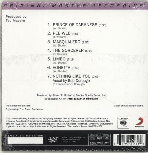 Miles Davis Sorcerer - Sealed super audio CD SACD US MDASASO692989